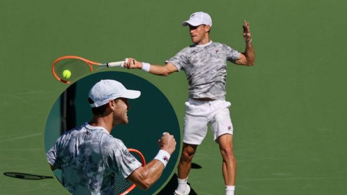 Brilló y consiguió un récord personal: Diego Schwartzman avanzó de ronda en Indian Wells