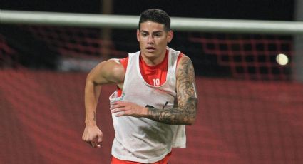 Lo sigue de cerca: la cálida compañía de James Rodríguez en su último entrenamiento