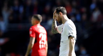 El travesaño se lo negó: Lionel Messi no pudo convertir y el PSG perdió el invicto ante Rennes