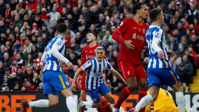 Pierde terreno: Liverpool se durmió y no pudo mantener la ventaja ante Brighton