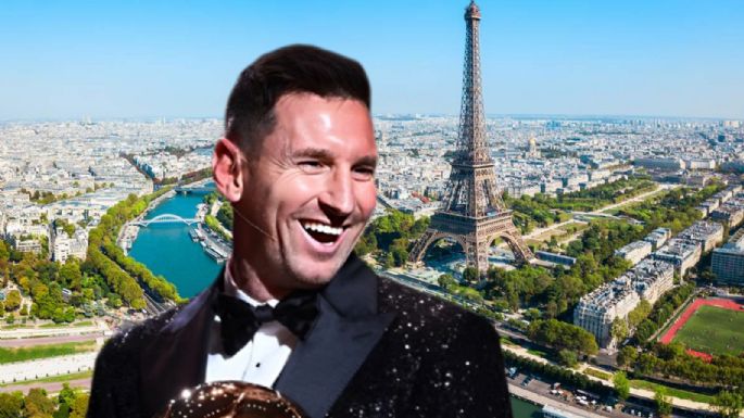 Rendido a sus pies: el sorprendente homenaje a Lionel Messi en la Torre Eiffel tras el Balón de Oro