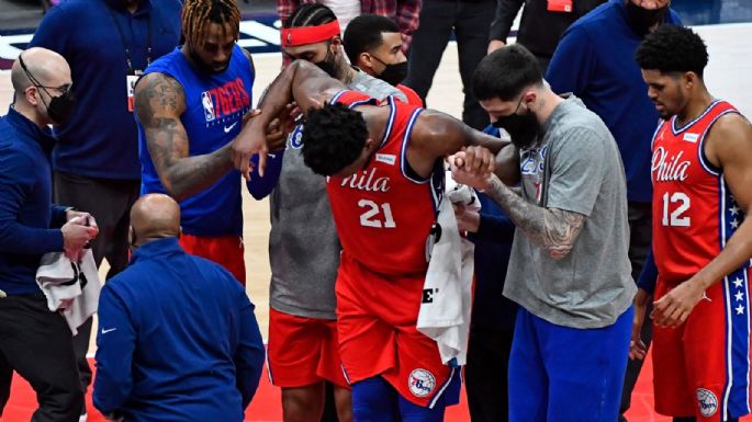 Volvió Joel Embiid, brilló para Philadelphia 76ers ante Washington y se retiró lesionado