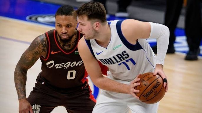 Luka Doncic y Damian Lillard volvieron a verse las caras y brindaron un partidazo