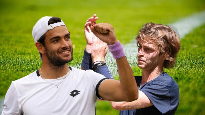 Domingo de finales: Matteo Berrettini celebra en Queens y Andrey Rublev sufre un revés en Halle