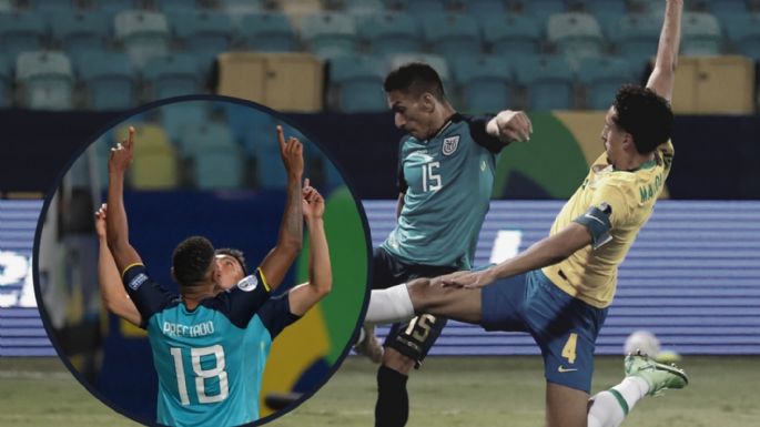 Ecuador rescató un empate histórico ante Brasil y lo acompañó a cuartos de final