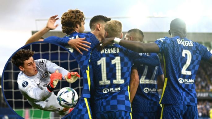 Por la aparición de Kepa: Chelsea cambió el arquero y se coronó campeón de la Supercopa de Europa