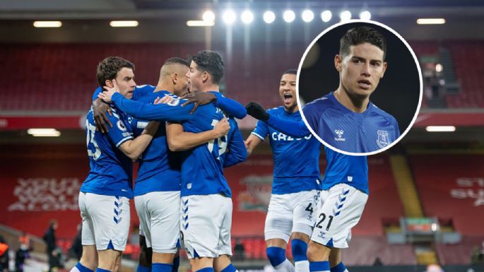 James Rodríguez jugó en Everton: había anunciado su convocatoria de una forma particular