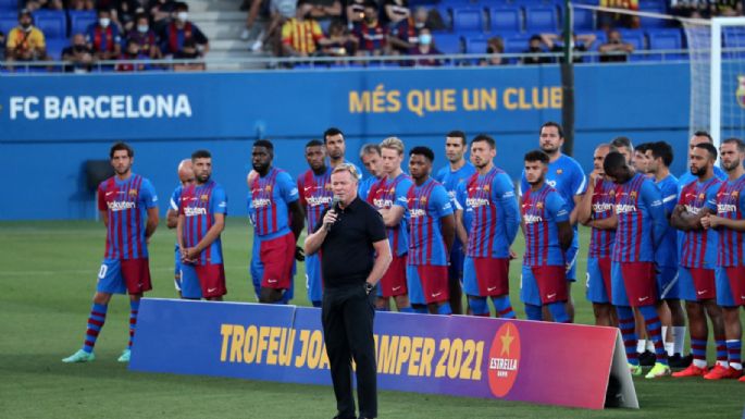 Interrumpieron a Koeman: la respuesta de la afición por Lionel Messi en el Trofeo Joan Gamper