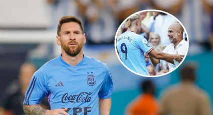 La comparación menos esperada: Pep Guardiola estableció una relación entre Lionel Messi y Haaland