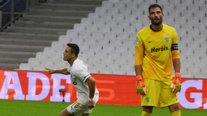 Debut goleador en la Champions: el Marsella de Alexis Sánchez goleó al Sporting Lisboa