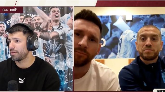 "Sos mentiroso": el divertido ida y vuelta entre Lionel Messi y el Kun Agüero en Qatar