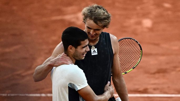 Tras derrotarlo en Roland Garros: las palabras de Alexander Zverev sobre Carlos Alcaraz