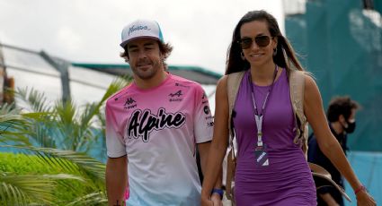 "Me siento muy afortunado": el romántico saludo de Fernando Alonso a su pareja