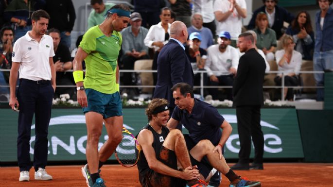 El peor final: la dolorosa caída de Alexander Zverev que le dio la victoria a Rafael Nadal