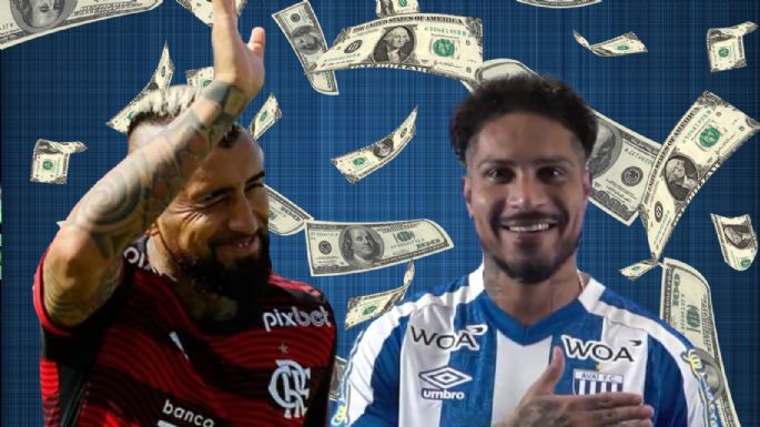 Comparación de estrellas: cuáles son los salarios de Arturo Vidal y Paolo Guerrero en el Brasilerao