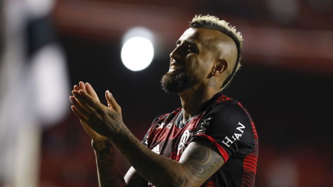 Flamengo continúa a paso firme: Arturo Vidal pasó inadvertido en el triunfo ante Sao Paulo