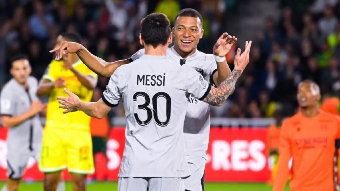 De la mano de Messi y Mbappé: PSG goleó a Nantes y volvió a la cima de la Ligue 1