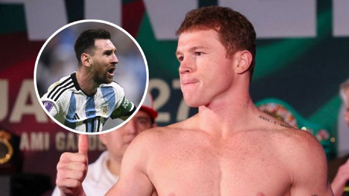 "Hay que reconocer": luego de no hablar, Canelo Álvarez se refirió al cruce con Messi en Qatar 2022