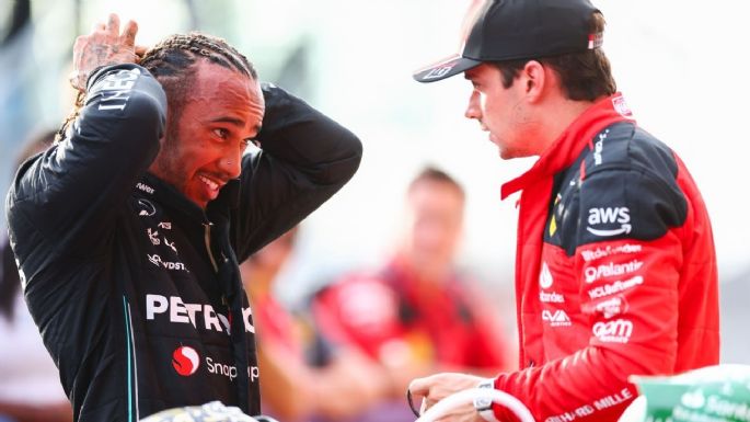 Inédito: la publicación de Lewis Hamilton junto a Charles Leclerc tras haber sido descalificados