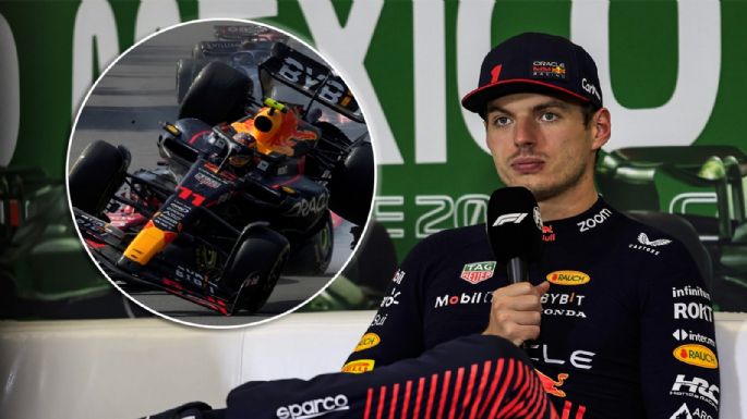 “Te ves increíble”: Max Verstappen defendió a Checo Pérez por su arriesgada maniobra