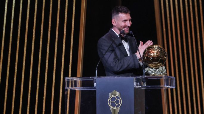 Llegó el octavo: Lionel Messi se quedó con el Balón de Oro 2023