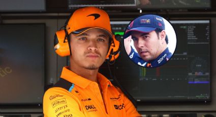 "Me golpeó": Lando Norris apuntó contra Checo Pérez y lo tildó de descuidado