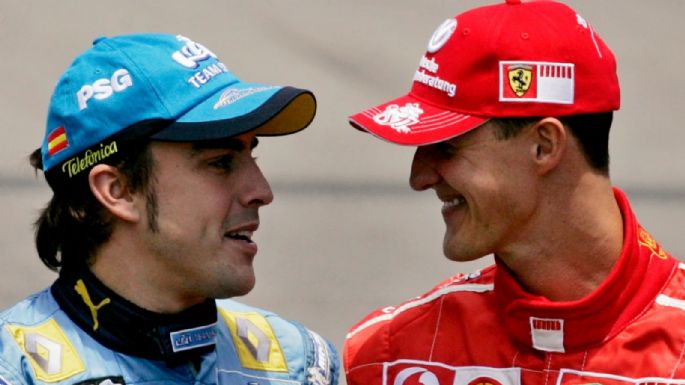 Recuerdos de sus batallas: Fernando Alonso elogió a Michael Schumacher