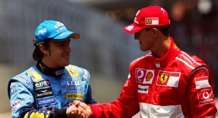 “Hace unos pocos años”: con Schumacher, la foto que subió Fernando Alonso a redes sociales