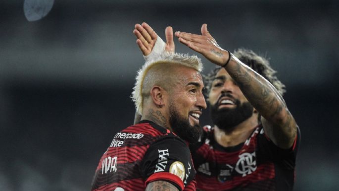 Le respondió a la prensa: las dos jugadas de lujo de Arturo Vidal en la goleada de Flamengo