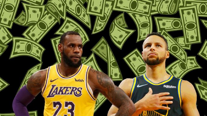 Duelo fuera de la cancha: quién tiene mejor salario entre LeBron James y Stephen Curry