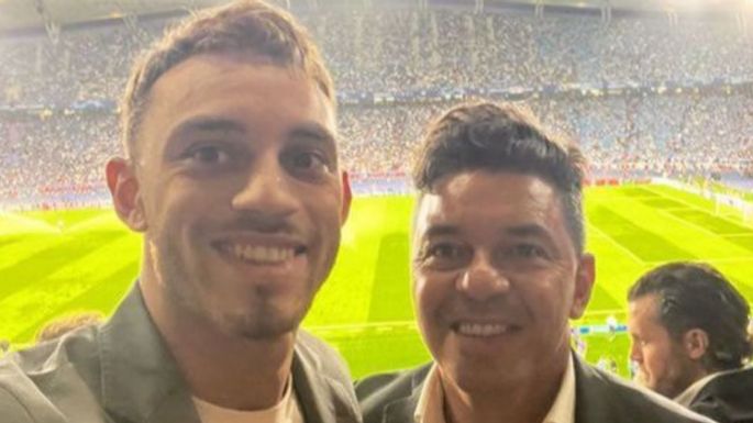 Volvió a ver a Julián: con compañía de lujo, Marcelo Gallardo asistió a la final de la Champions