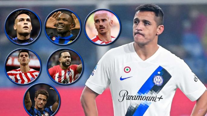 Inter vs Atlético Madrid: el bajo valor de Alexis Sánchez entre los delanteros de ambos clubes