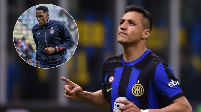 Empujón por la espalda: el cruce que tuvo Alexis Sánchez con Yerry Mina en el empate de Inter