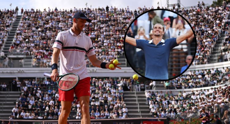 Otra vez el alemán: Alexander Zverev venció a Nicolás Jarry en la final del Masters de Roma