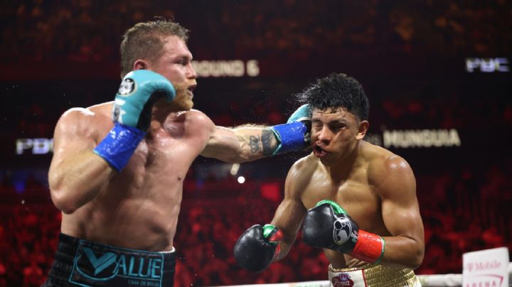 Dominio y defensa exitosa: Canelo Álvarez le dió una lección a Jaime Munguía en Las Vegas