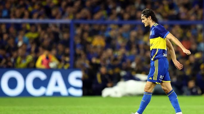 El momento de furia de Edinson Cavani en Boca que causó su expulsión