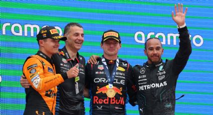 Juntos de nuevo: Max Verstappen y Lewis Hamilton, protagonistas en el podio del GP de España