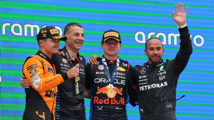 Juntos de nuevo: Max Verstappen y Lewis Hamilton, protagonistas en el podio del GP de España