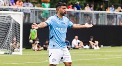 Derrota y a los empujones con un rival: el alocado retorno del Kun Agüero al fútbol