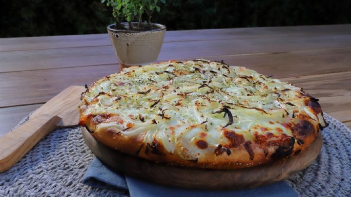 ¿Antojado?: la receta de pizza de fugazzeta más fácil para realizar en casa